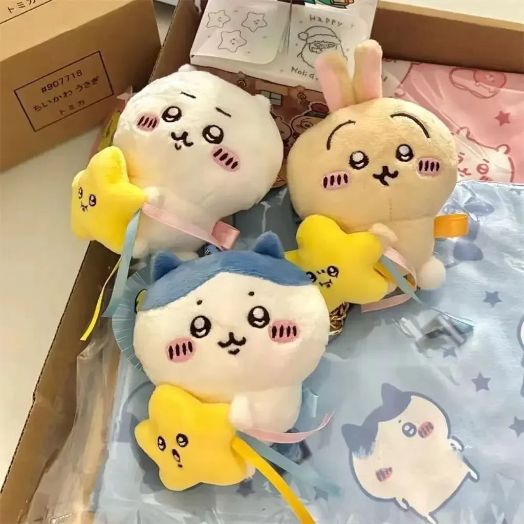 Chiikawa 10Cm Doll Kawaii Anime Cute Usagi Cartoon Bag Mobile Plush Doll Schoolbag Pendent Toys Girls Christmas Present Chiikawa 10Cm Doll Kawaii Anime Cute Usagi Cartoon Bag Mobile Plush Doll Schoolbag Pendent Toys Girls Christmas Present
